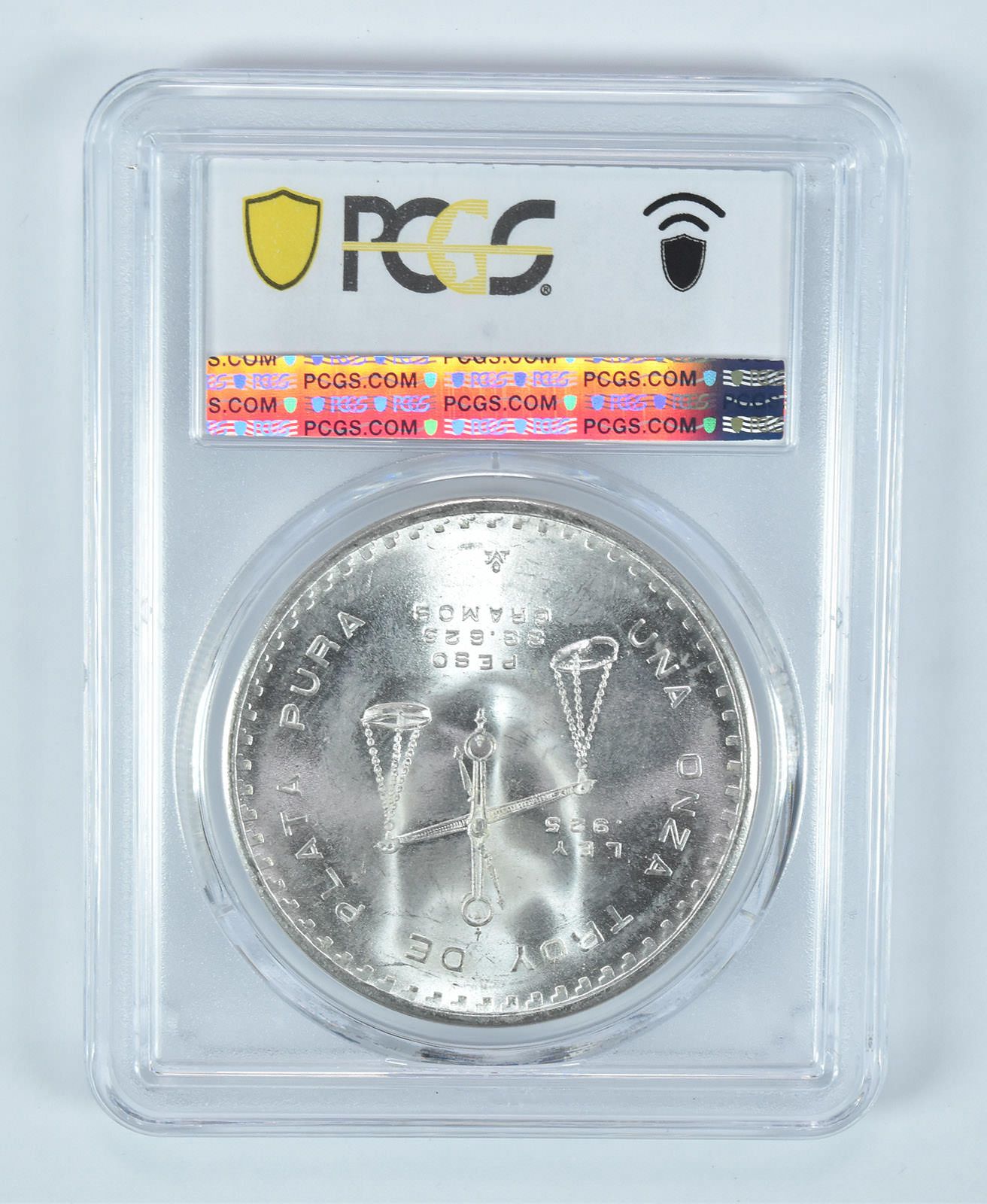 1980年 モ・メキシコ 1 オンザ シルバー MS65 PCGS ブルーラベル