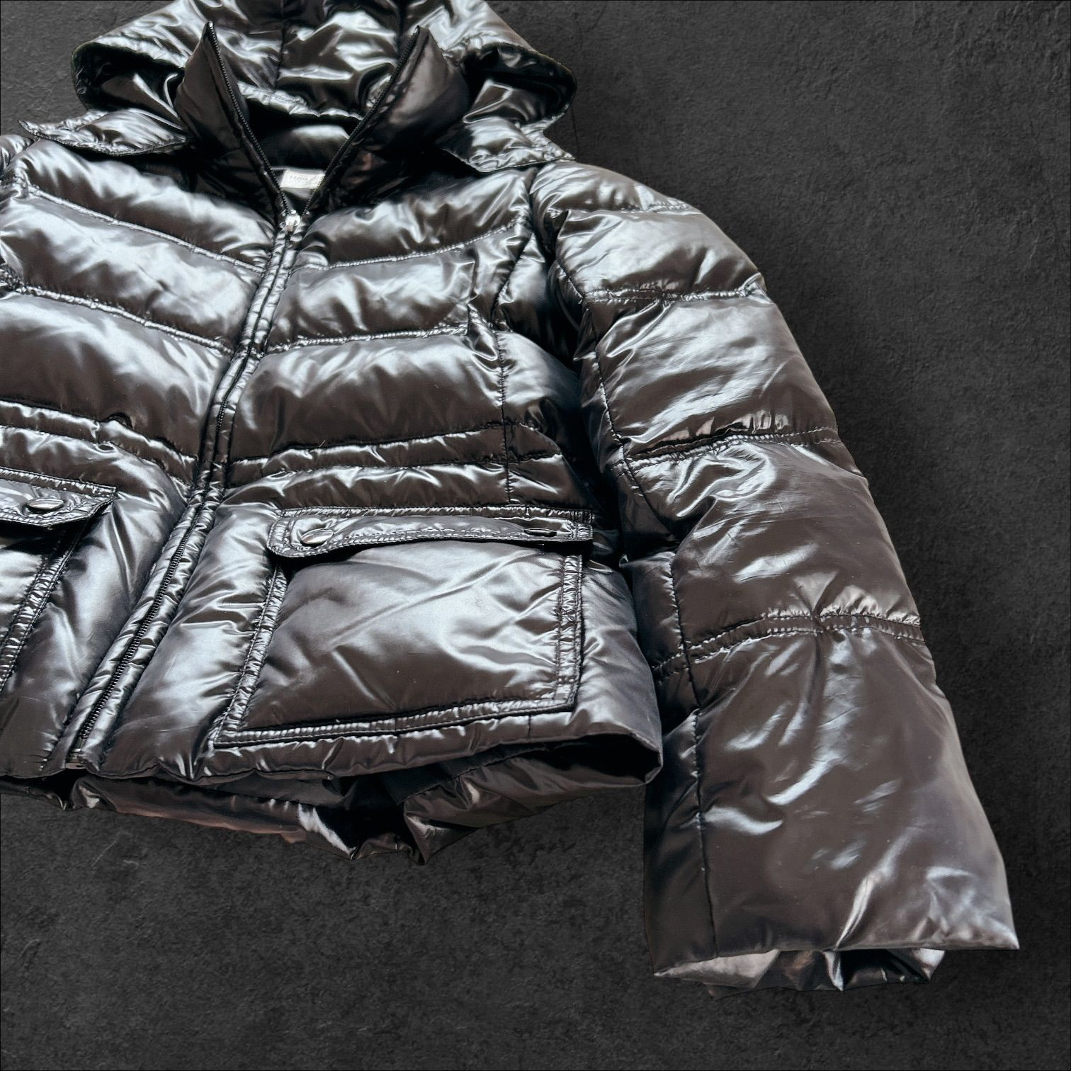 lure conscious y2k archive 00s ブラック ダウンジャケット 短丈