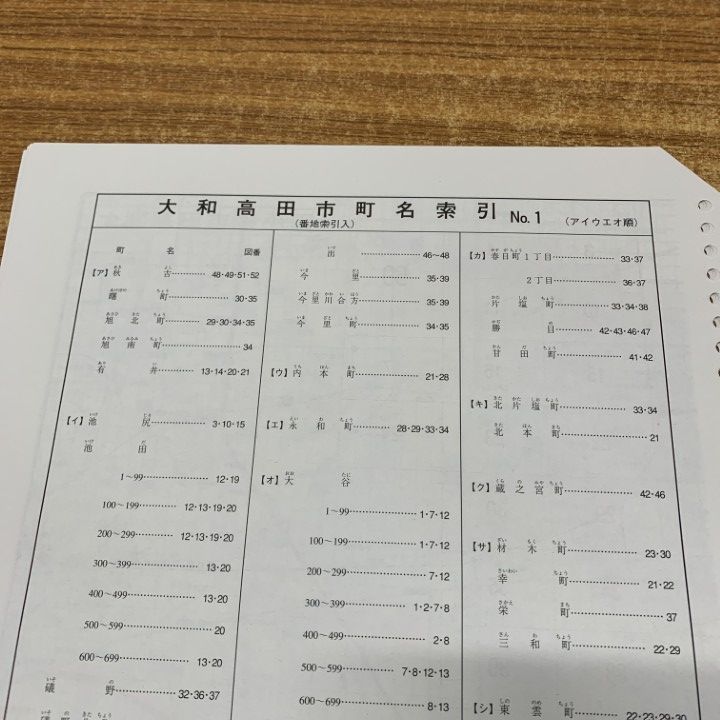 【格安中古】ゼンリン住宅地図　奈良県大和高田市 住宅地図 B4判 大和高田市 202403 | ZENRIN Store | ゼンリン公式