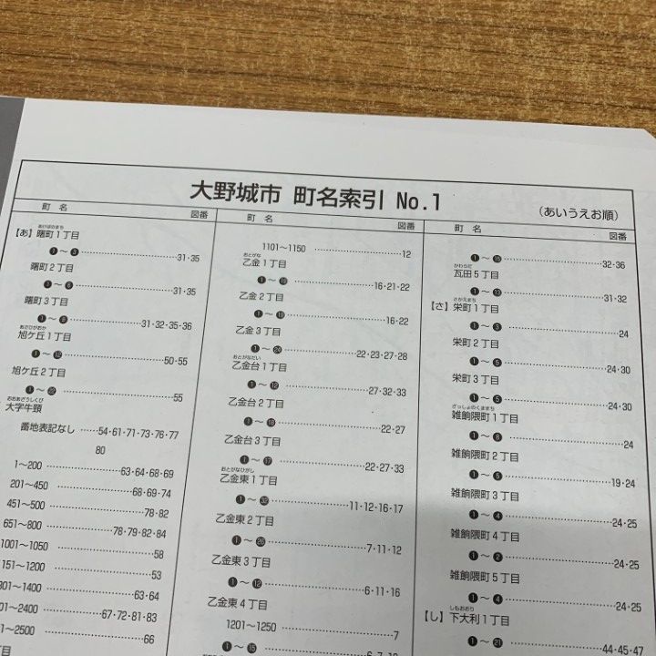 △01)【1点限り!】ゼンリン住宅地図 福岡県 大野城市/40219011D/2019年