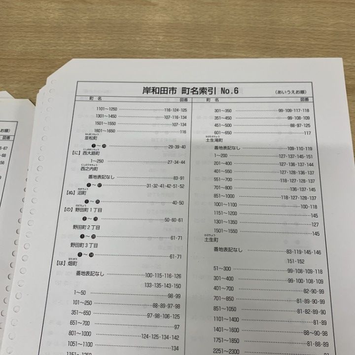 △01)【1点限り!】ゼンリン住宅地図 大阪府 岸和田市/ZENRIN/2019年3月