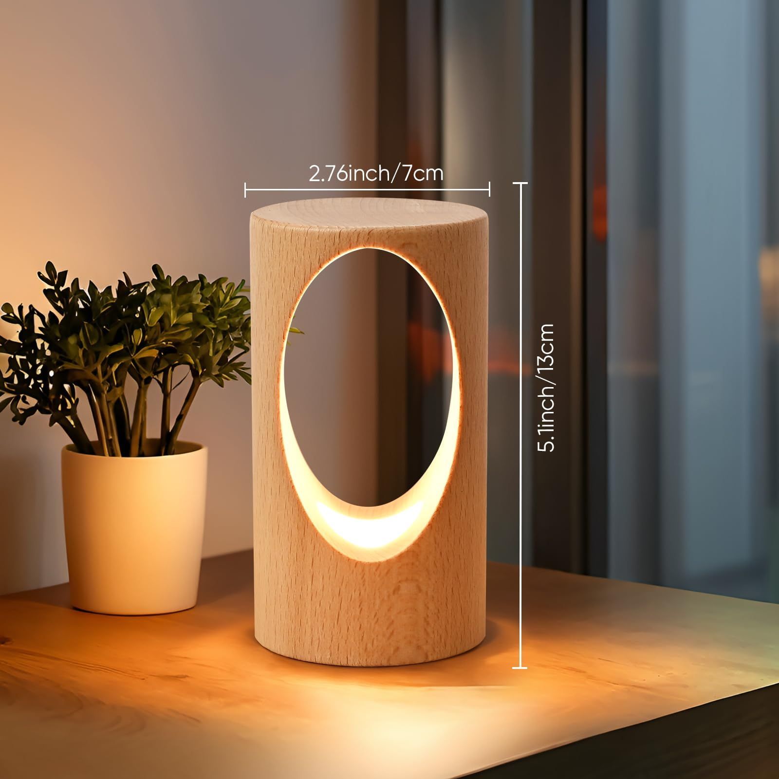 数量限定】LEDの木製の電気スタンド、寝室のベッドサイドのナイト