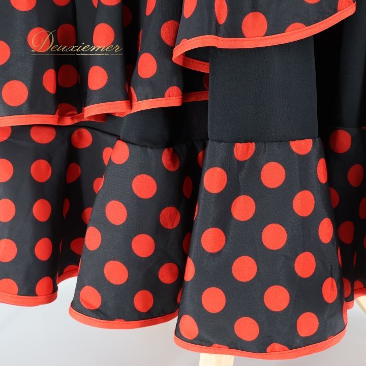 【フラメンコ衣装】ブラック ICHIOKU ファルダ スカート ボランテ 無地 フラメンコ衣装】ブラック ICHIOKU ファルダ スカート ボランテ 無地