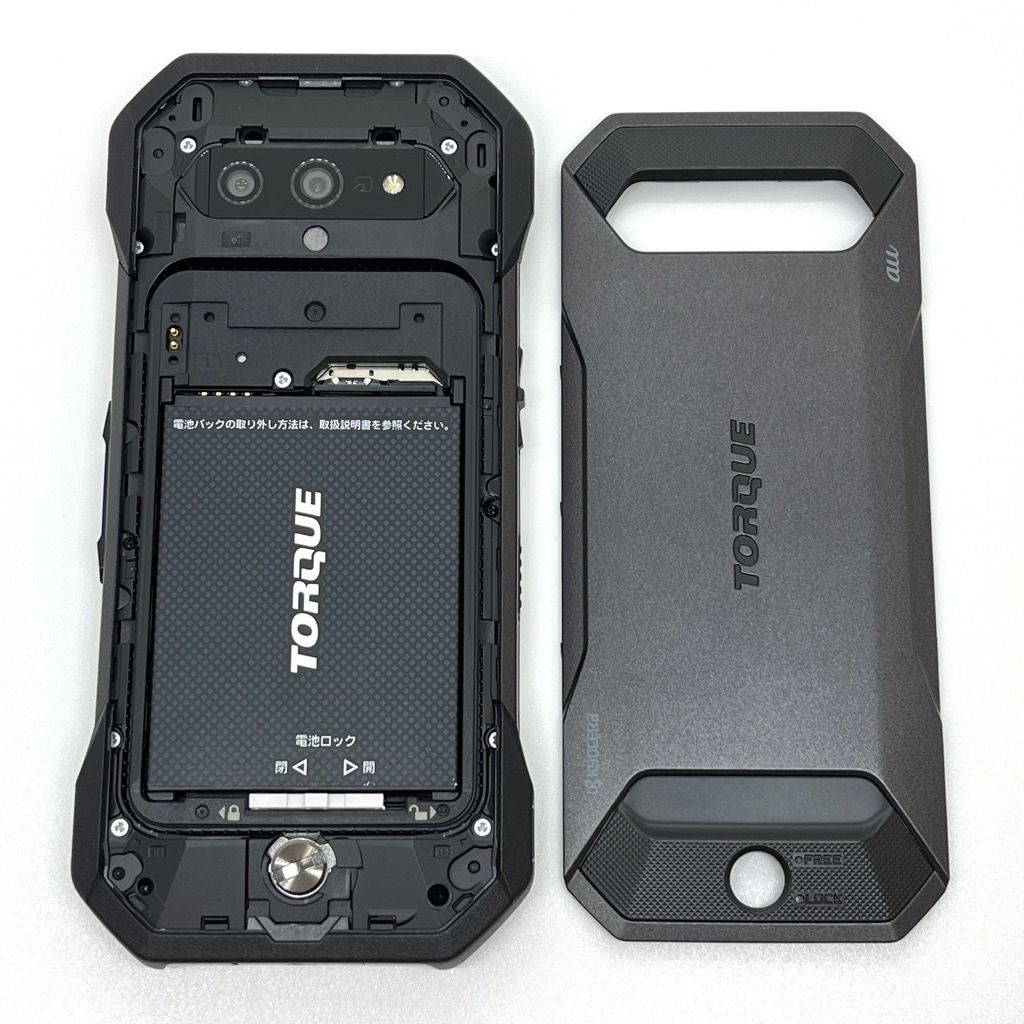 美品　au TORQUE 5G KYG01 ブラック　SIMフリー済 TORQUE 【極美品】TORQUE 5G KYG01 au SIMロック解除済 128GB／6GB