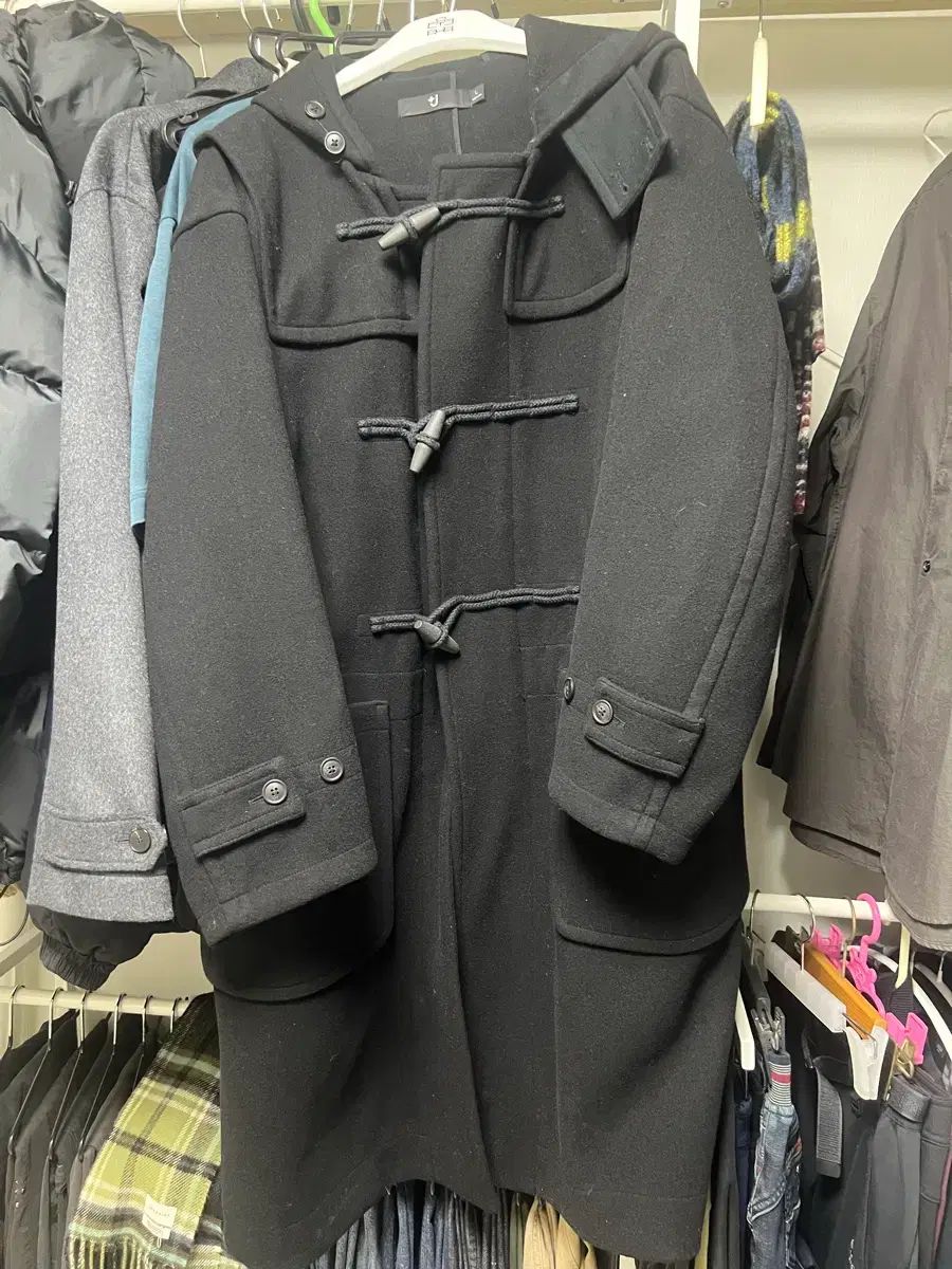 UNIQLOジルサンダー ダッフルコート Lサイズ ブラック