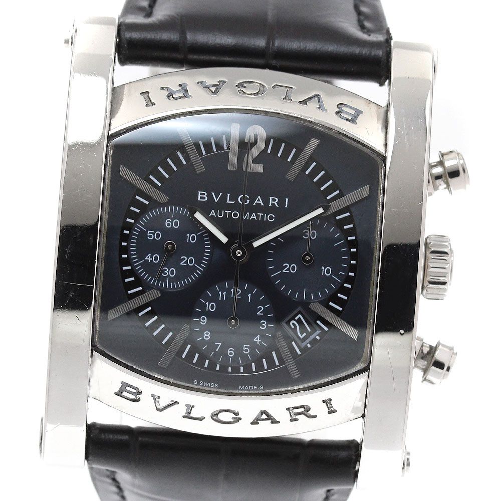 ブルガリ BVLGARI AA 44 SCH アショーマ クロノグラフ デイト 自動巻き メンズ _873153