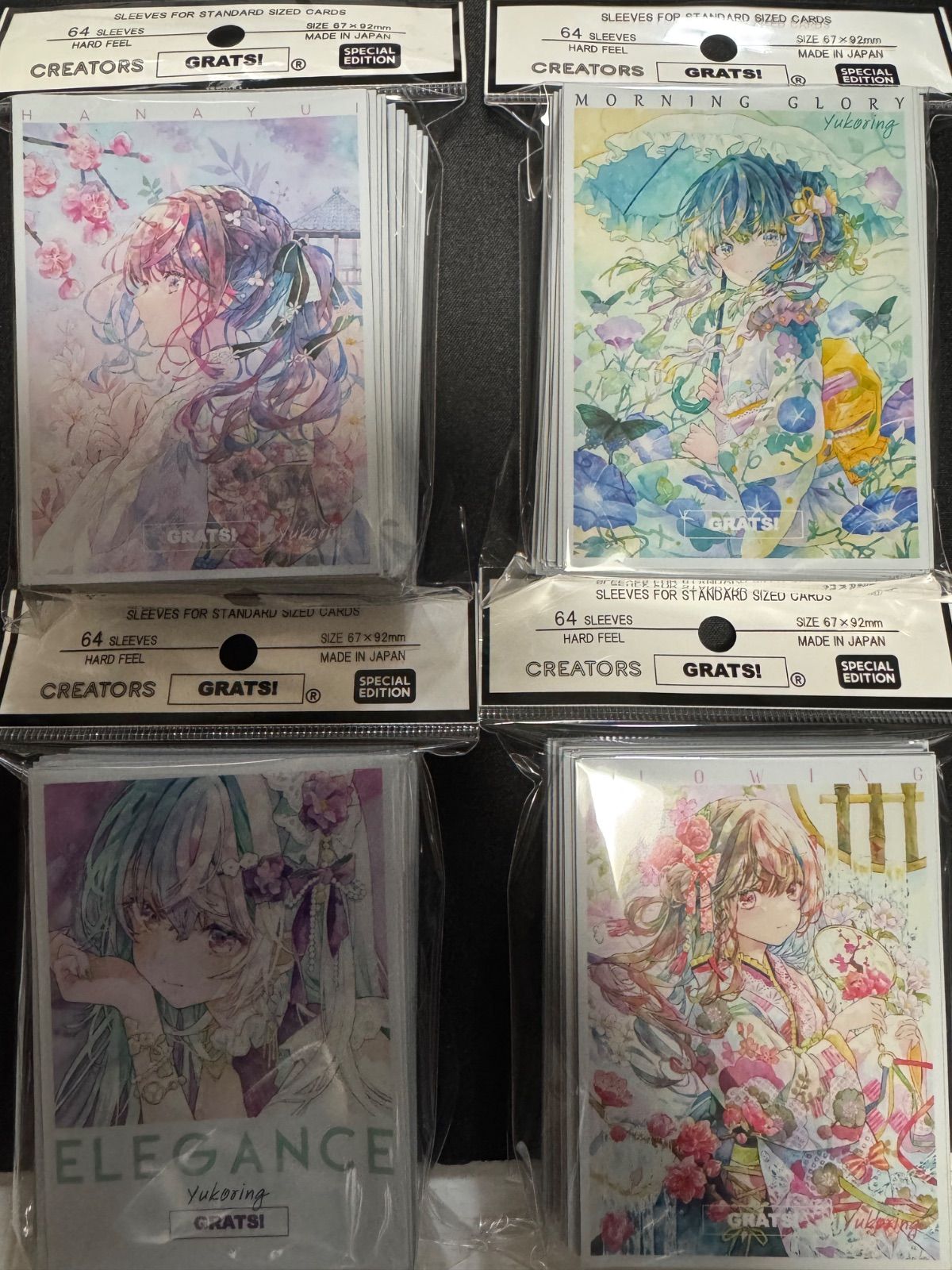 GRATS!スリーブ　ゆこりん 4種 Grats!スリーブ 「優子鈴(ゆこりん)」 4種セット - メルカリ