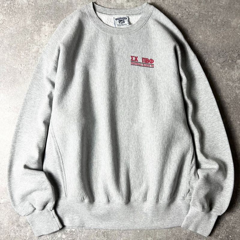 90s Lee 両面 カレッジ プリント RWタイプ スウェット トレーナー XL
