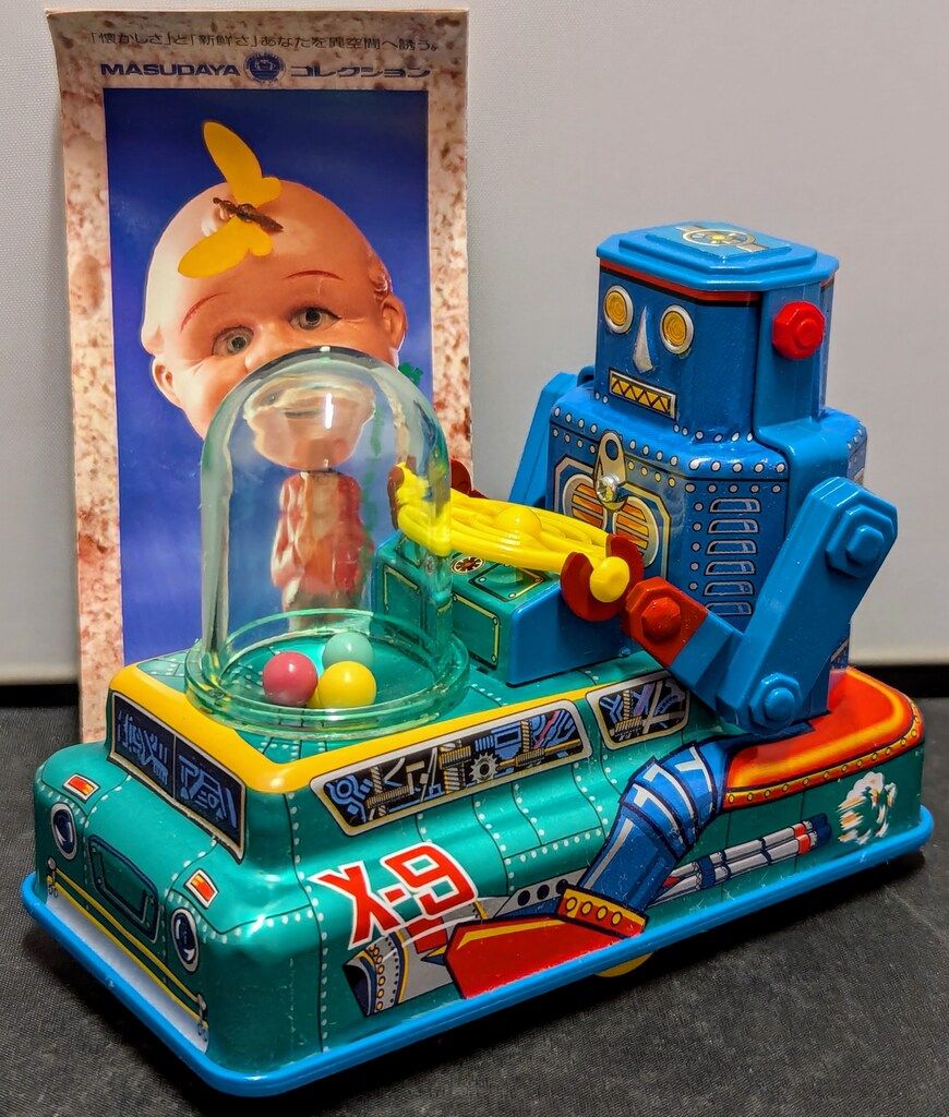 増田屋コーポレーション ゼンマイブリキ ミニ X-9スペースロボットカー