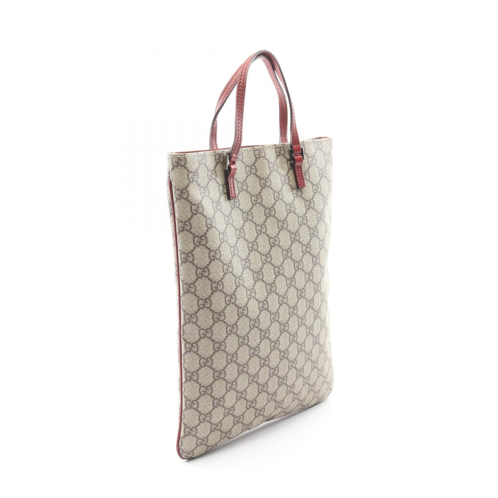 グッチ GUCCI トートバッグ GGプラス 117551 ベージュ/ダークレッド 