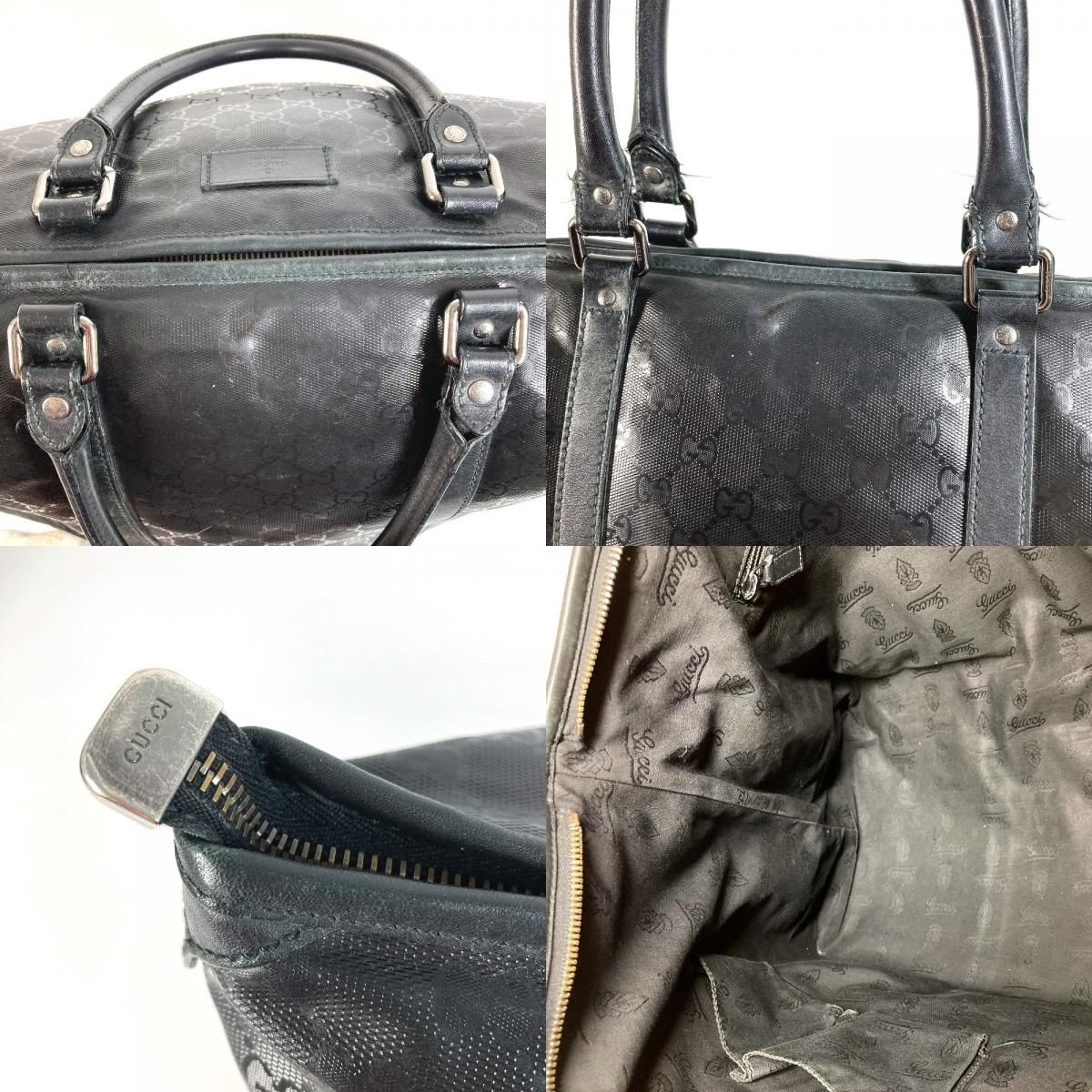 GUCCI グッチ ショルダーバッグ GG インプリメ 201482 レザー ブラック 