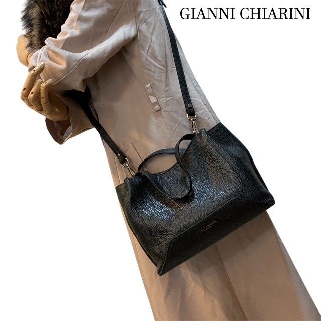 GIANNI CHIARINI ショルダーバッグALIFA S 2wayブラック レディース GIANNI CHIARINI ALIFA S 黒 ショルダーバッグ 2way