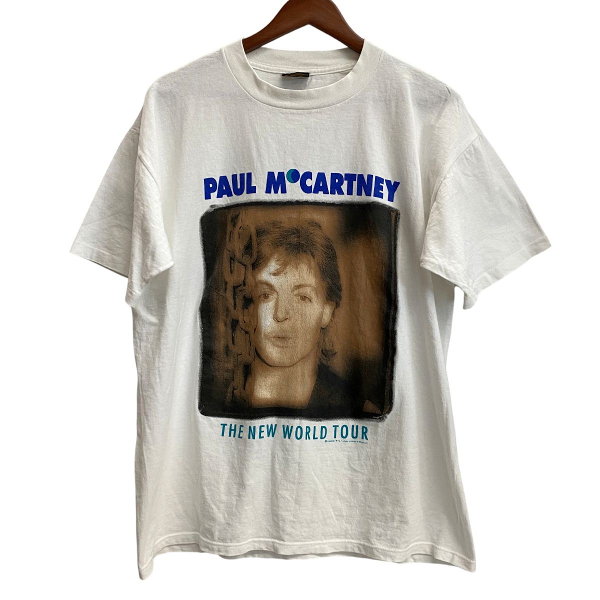 PAUL YOUNG WORLD TOUR 1987 Tシャツ フリーサイズ ヴィンテージ vintage 90's Paul McCartney The New World Tour USA製