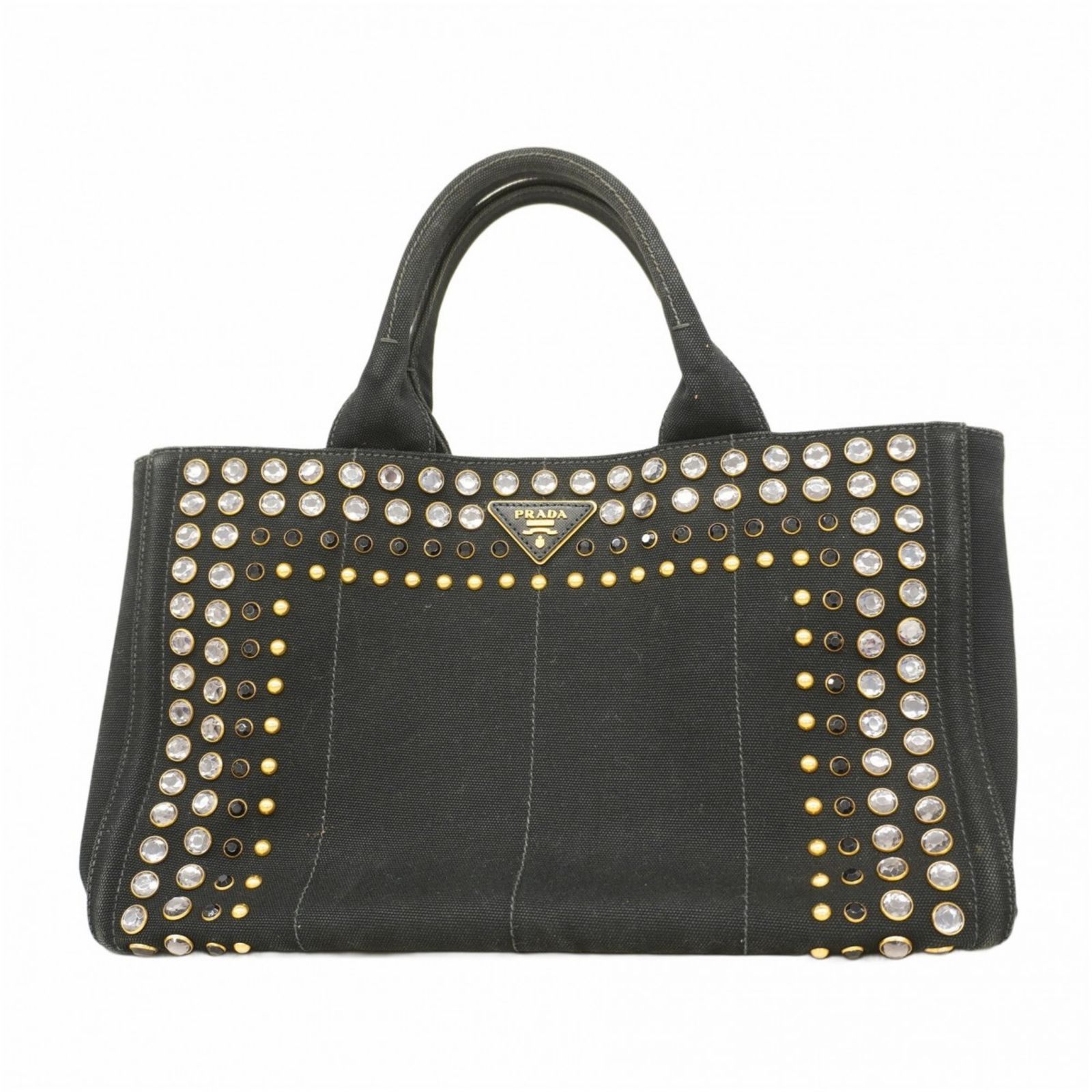 プラダ(Prada) プラダ トートバッグ カナパ キャンバス ブラック 