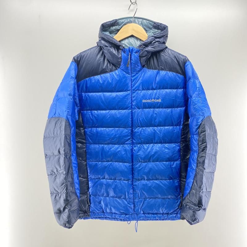 中古】mont-bell U.Lダウンガイドパーカー(各ジップにベタあり) ブルー