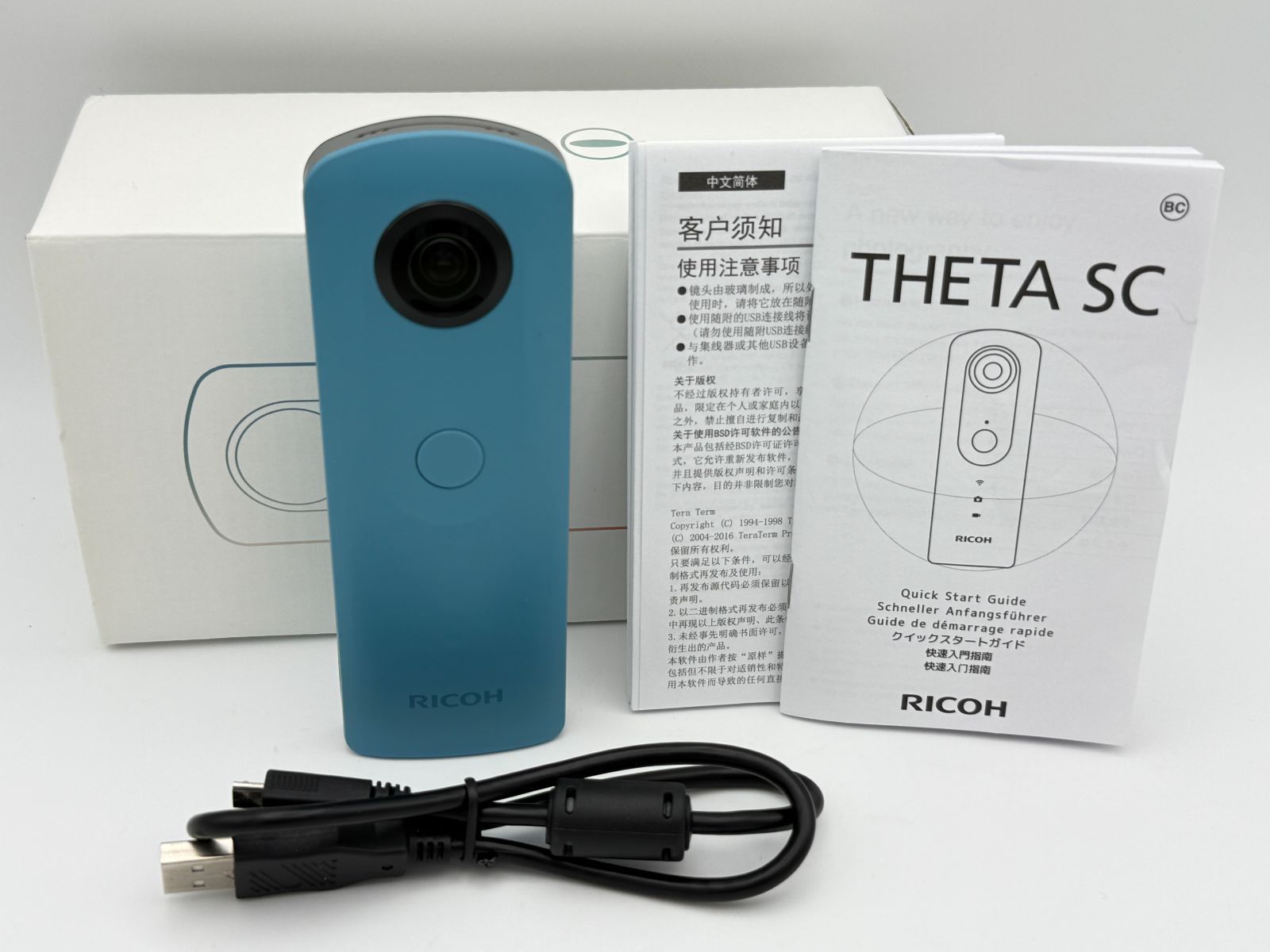 美品】RICOH THETA SC ブルー リコー シータ 360度カメラ - メルカリ