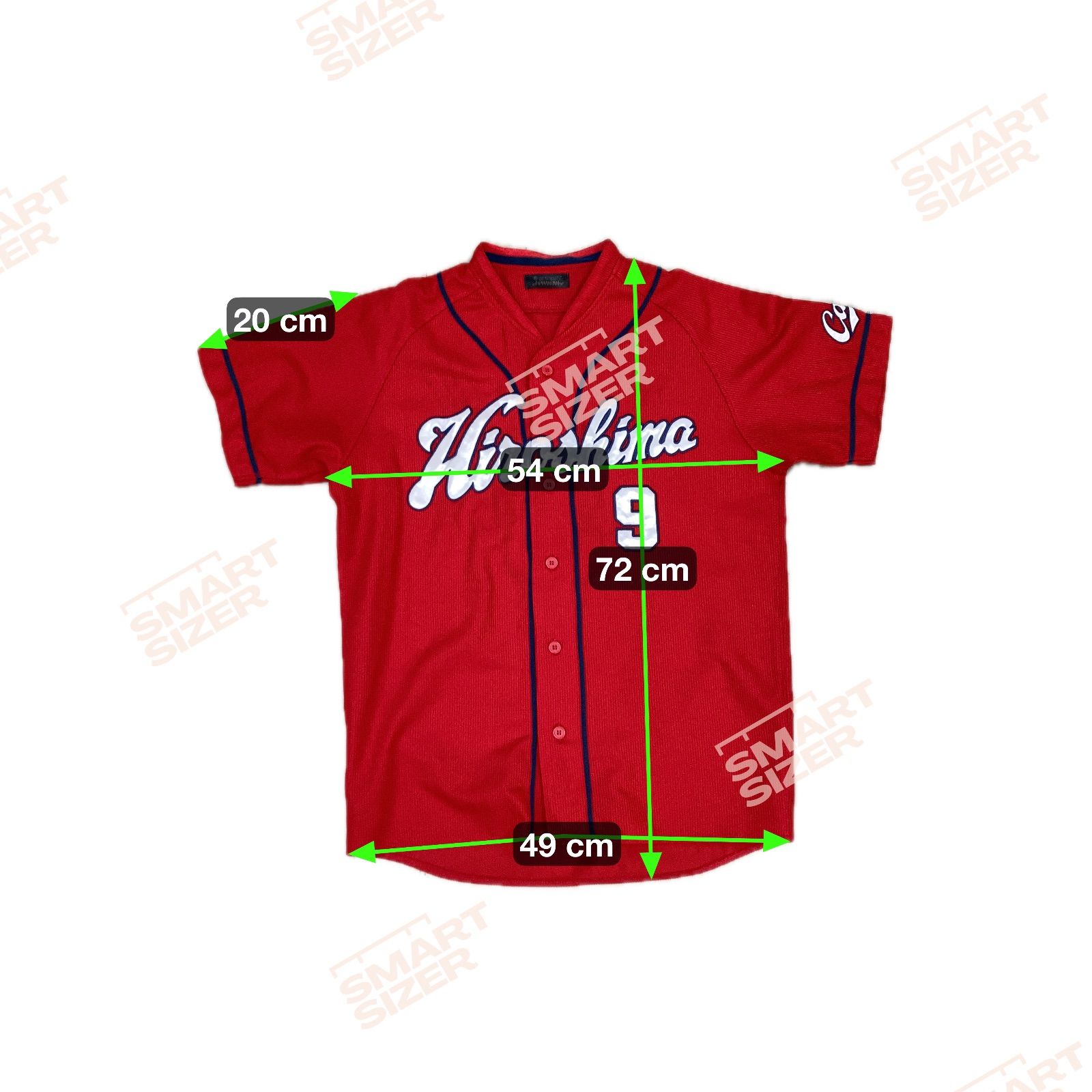 送料無料☆DESCENTE デサント☆広島カープ☆ユニフォーム☆MARU 9☆赤