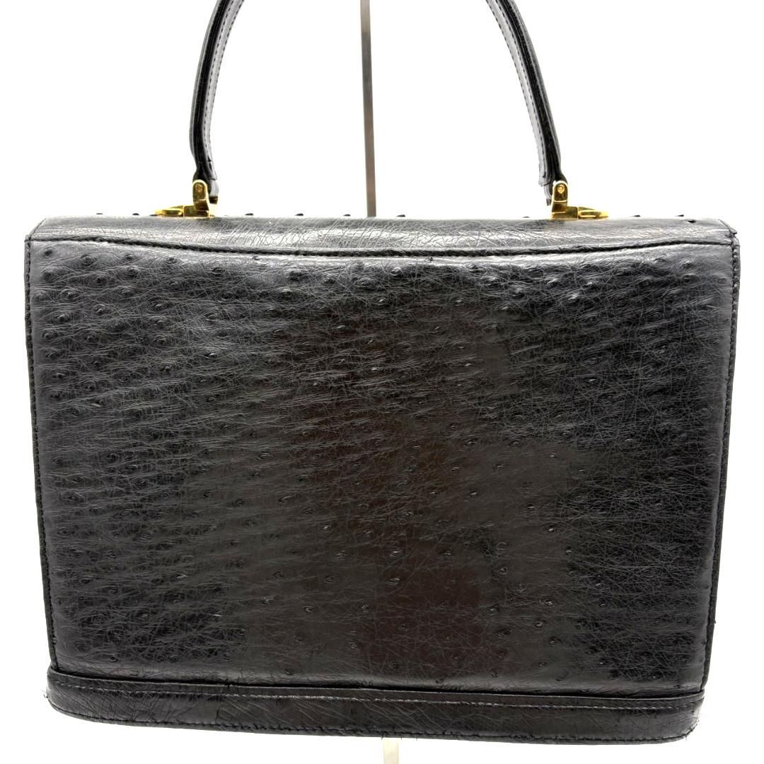 未使用・保管品✨　HIGH CLASS オーストリッチ　ハンドバッグ　黒　本革 2025年最新】ハイクラス バッグ オーストリッチの人気アイテム - メルカリ