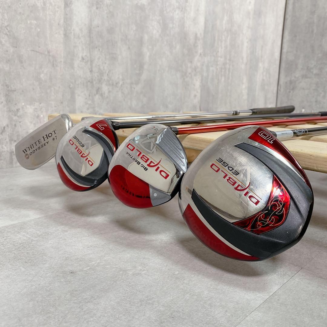 V738 キャロウェイ DIABLO メンズ ゴルフ クラブ フルセット 赤 黒 V738 キャロウェイ DIABLO メンズ ゴルフ クラブ フルセット 赤 黒