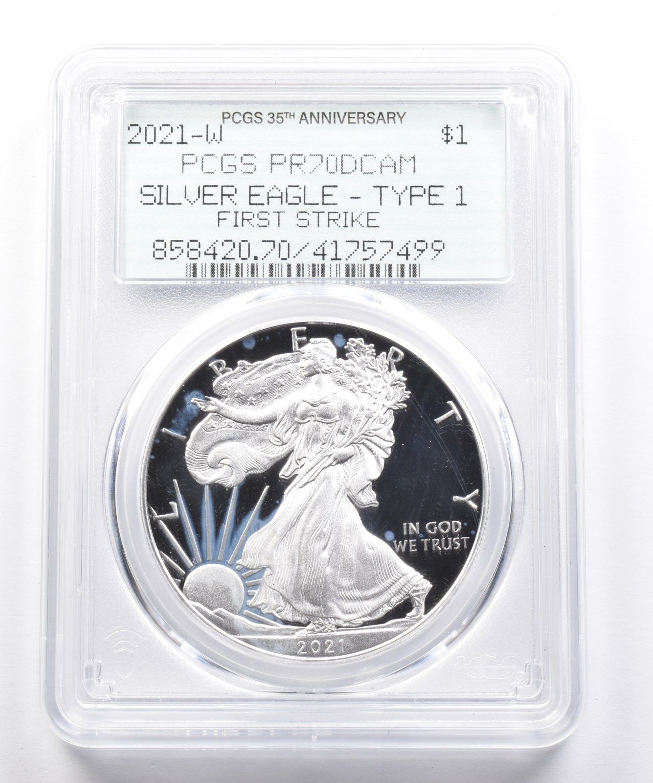 2021-W アメリカンシルバーイーグル タイプ1 ファーストストライク