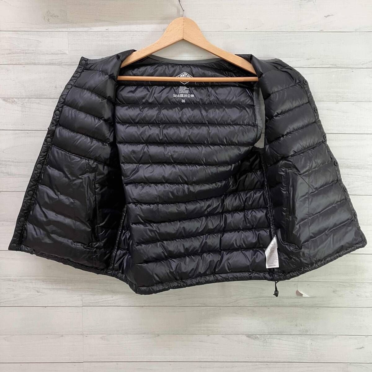 ★ダントン　ダウンベスト　カーキ★新品ダグ付き DANTON オリーブ色 ダウンベスト