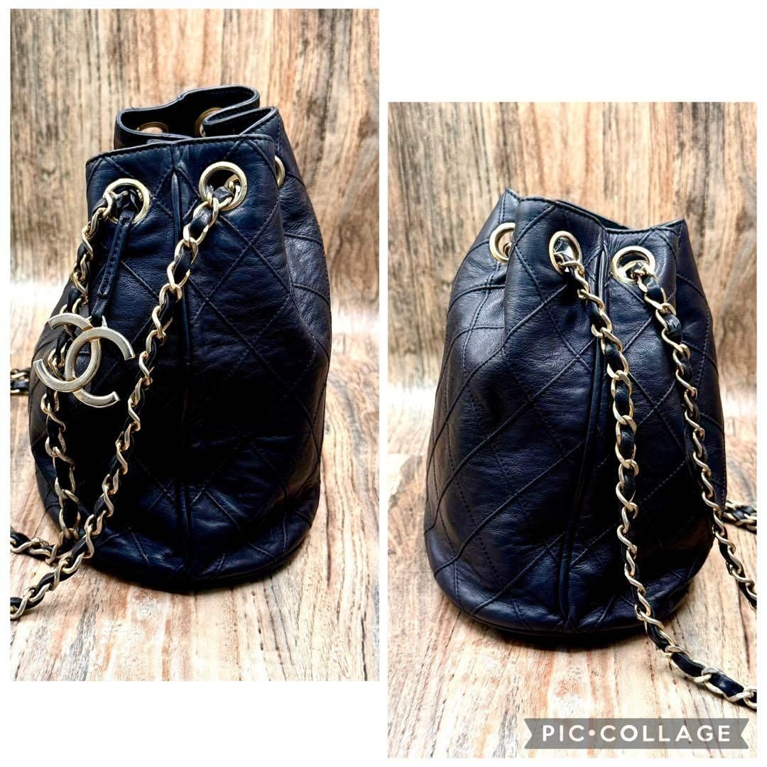 ⛄️極美品⛄️レア品シャネルCHANELラムスキンココ巾着型ショルダーバッグ#479 ⛄️極美品⛄️レア品シャネルCHANELラムスキンココ巾着型ショルダー