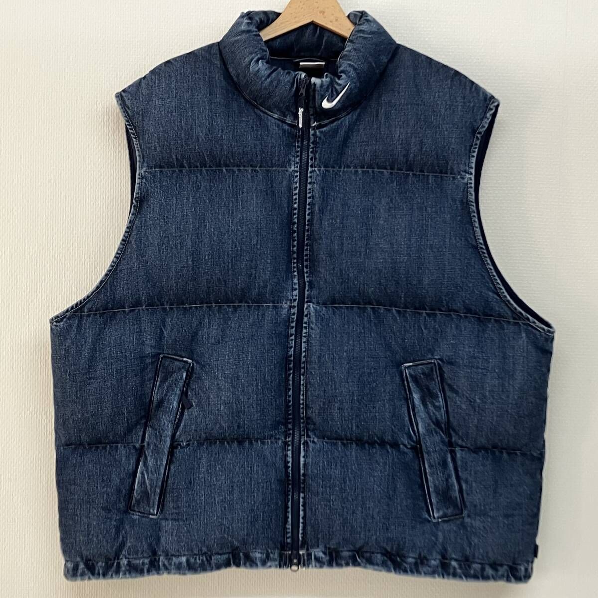 Supreme x Nike Denim Puffer Vest 'Indigo' シュプリーム ナイキ