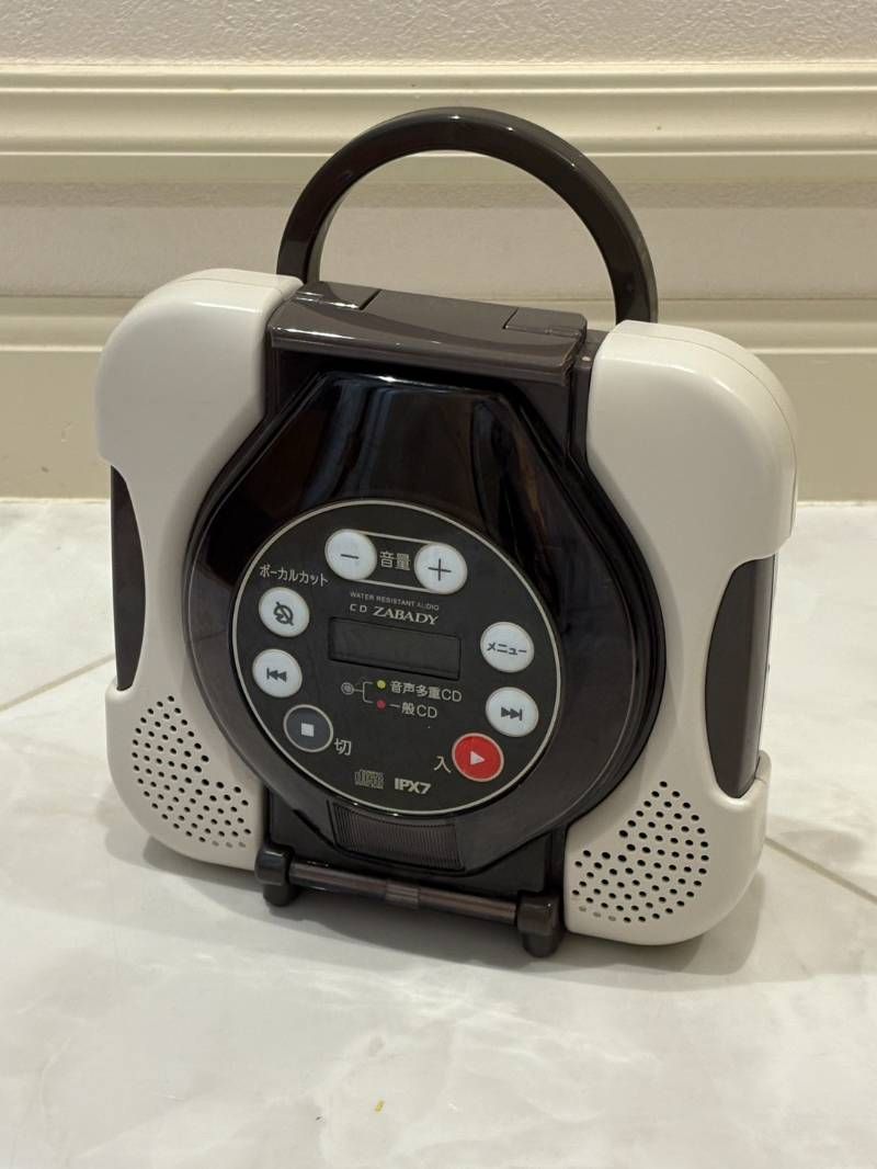 TWINBIRD ツインバード 防水 ポータブルCDプレイヤー AV-J166 音出しok