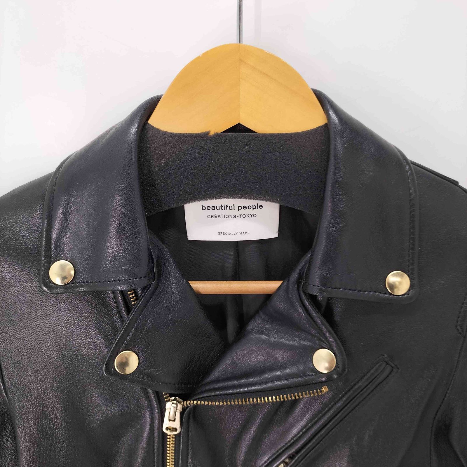 ビューティフルピープル beautiful people 羊革 シープレザー ダブル