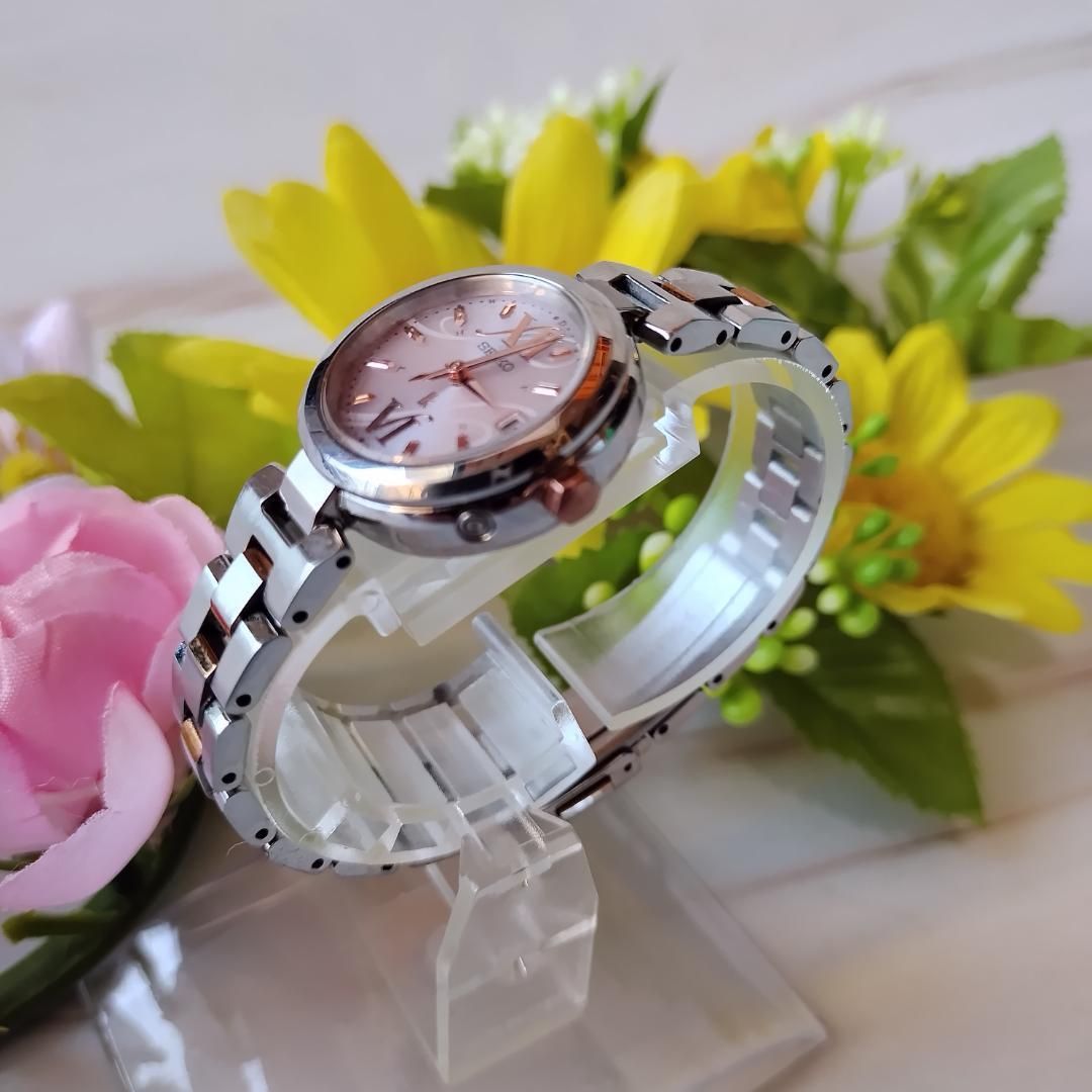 稼働品】セイコー ルキア 1B22-0AC0 電波ソーラー レディース 腕時計