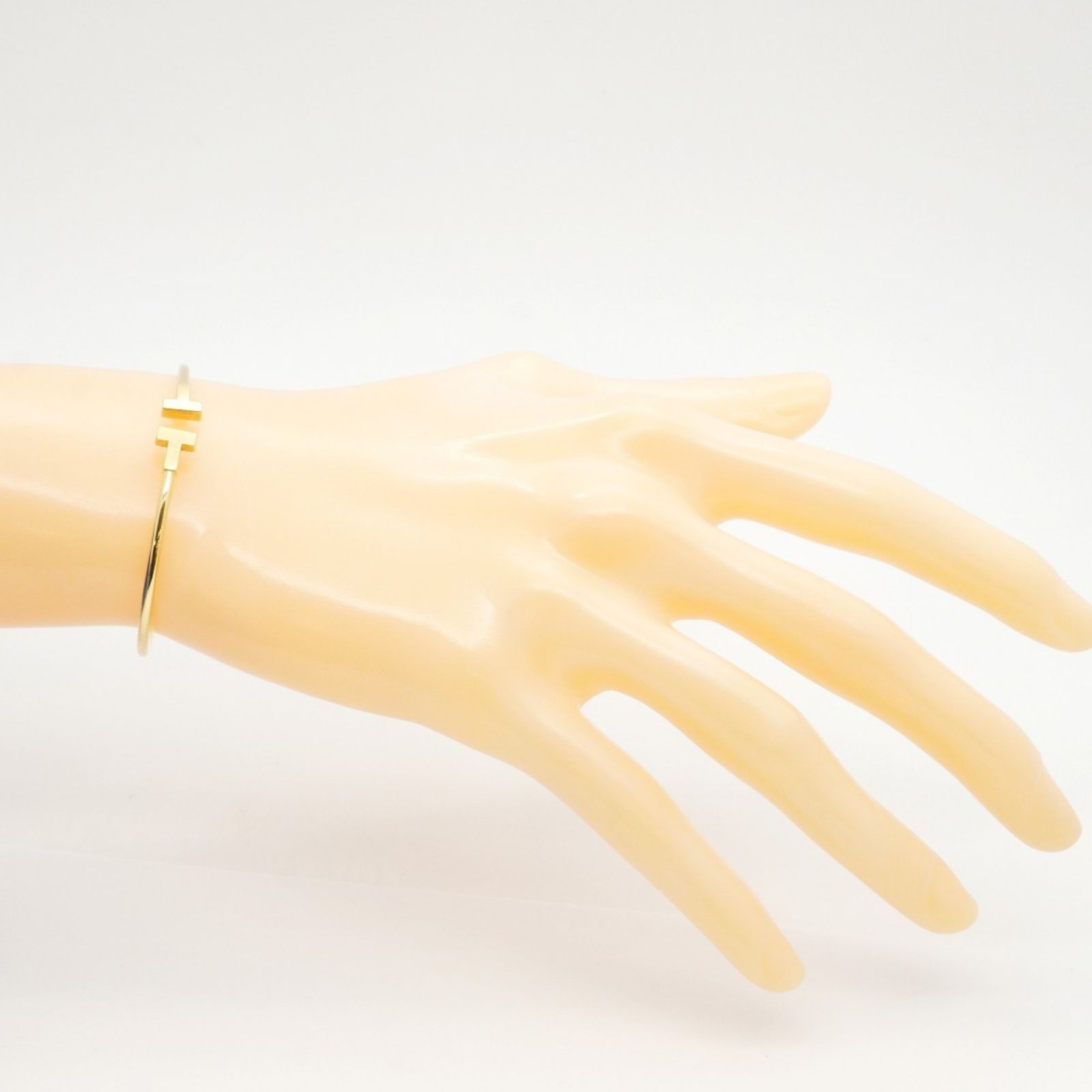 ティファニー(Tiffany) ティファニー バングル Tワイヤー 18KYG