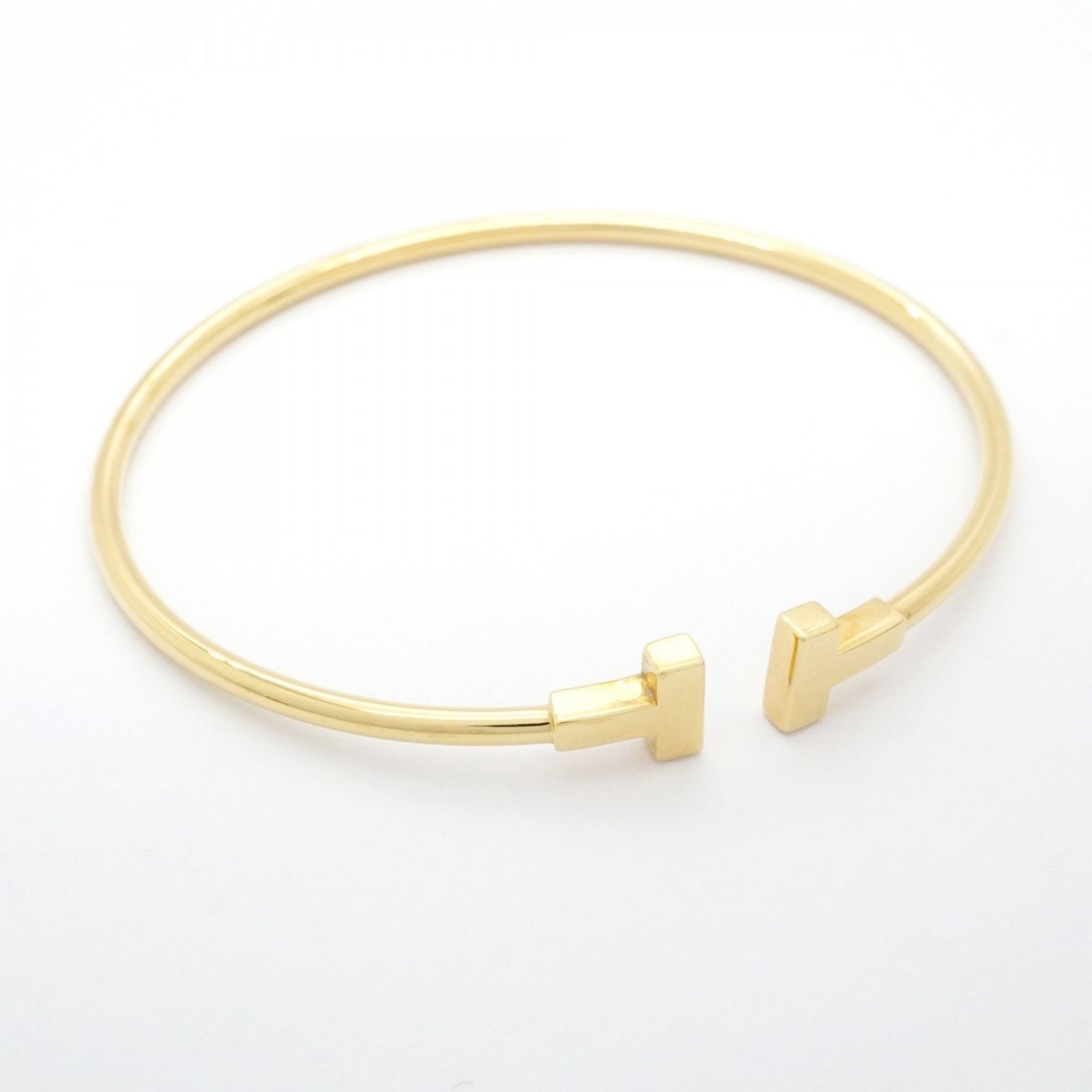 ティファニー(Tiffany) ティファニー バングル Tワイヤー 18KYG