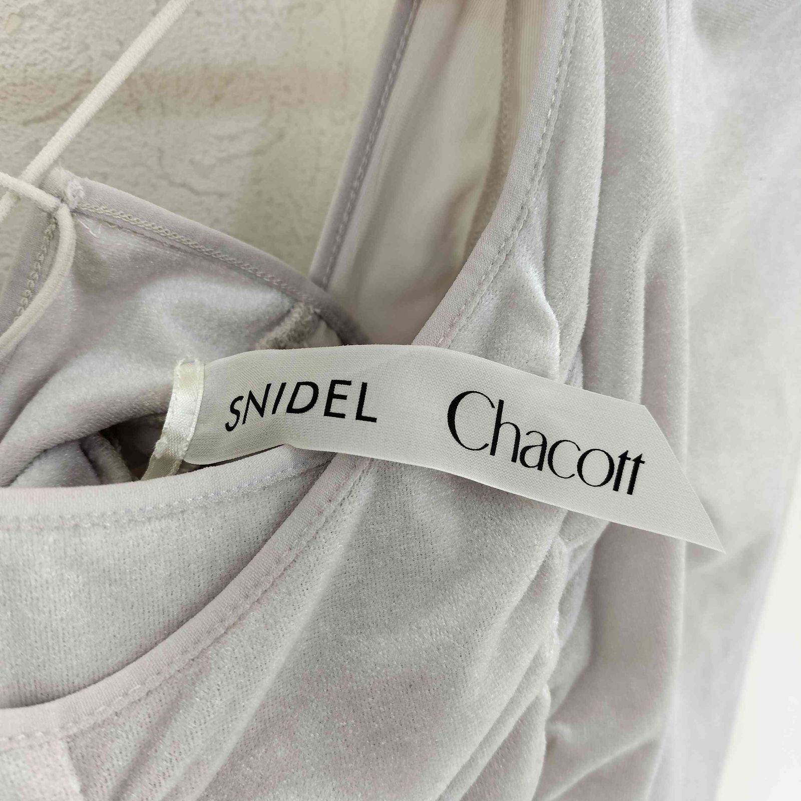 スナイデル snidel Chacott ベロア×チュールワンピース レディース 0