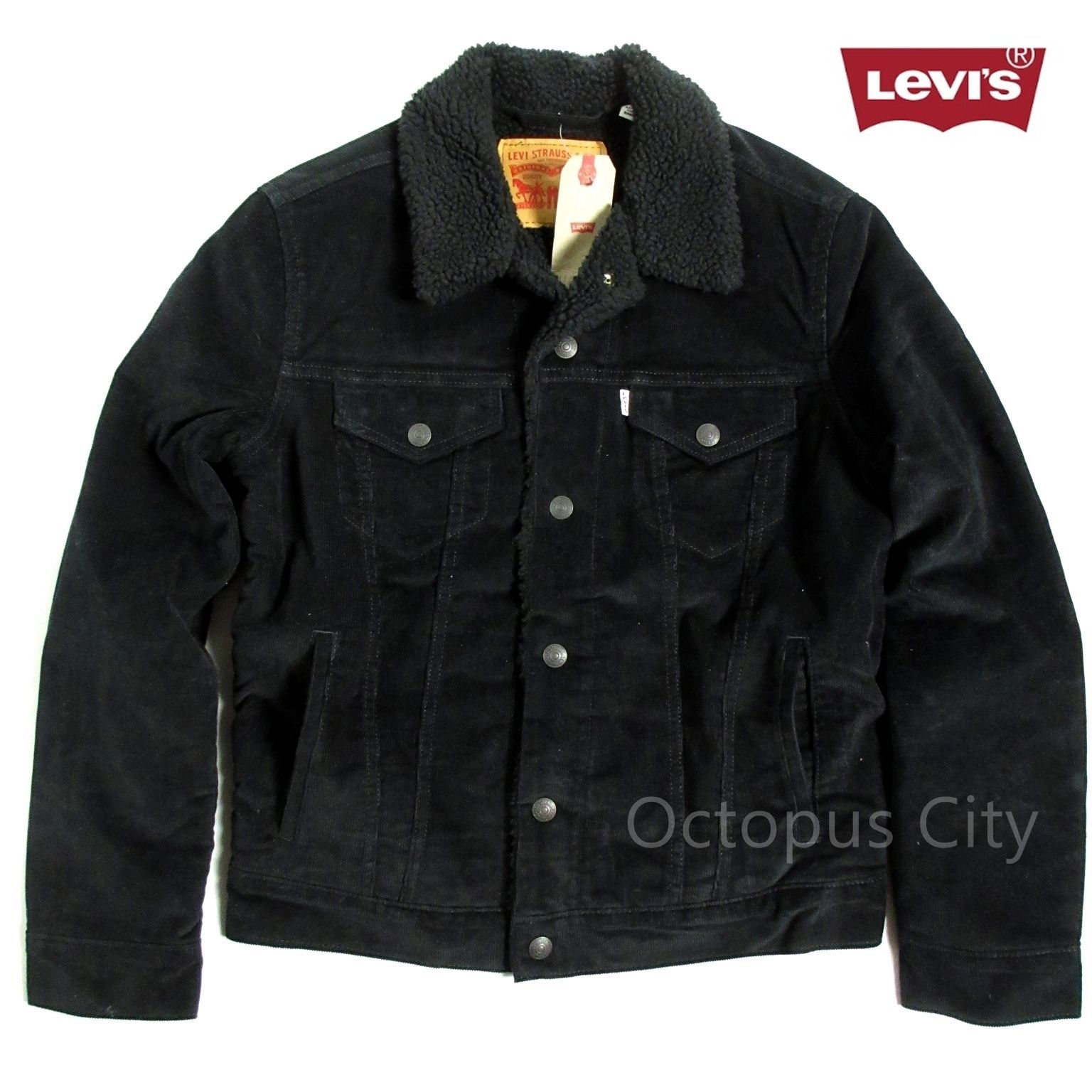 SUPREME × リーバイス 黒ボア ジャケット シェルパ サイズM SUPREME × リーバイス 黒ボア ジャケット シェルパ サイズM
