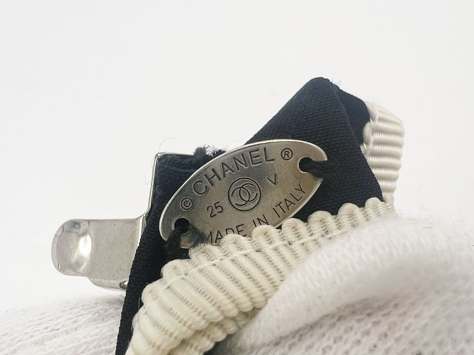 CHANEL シャネル ボウ バレッタ ヘアクリップ 髪留め リボン バイ