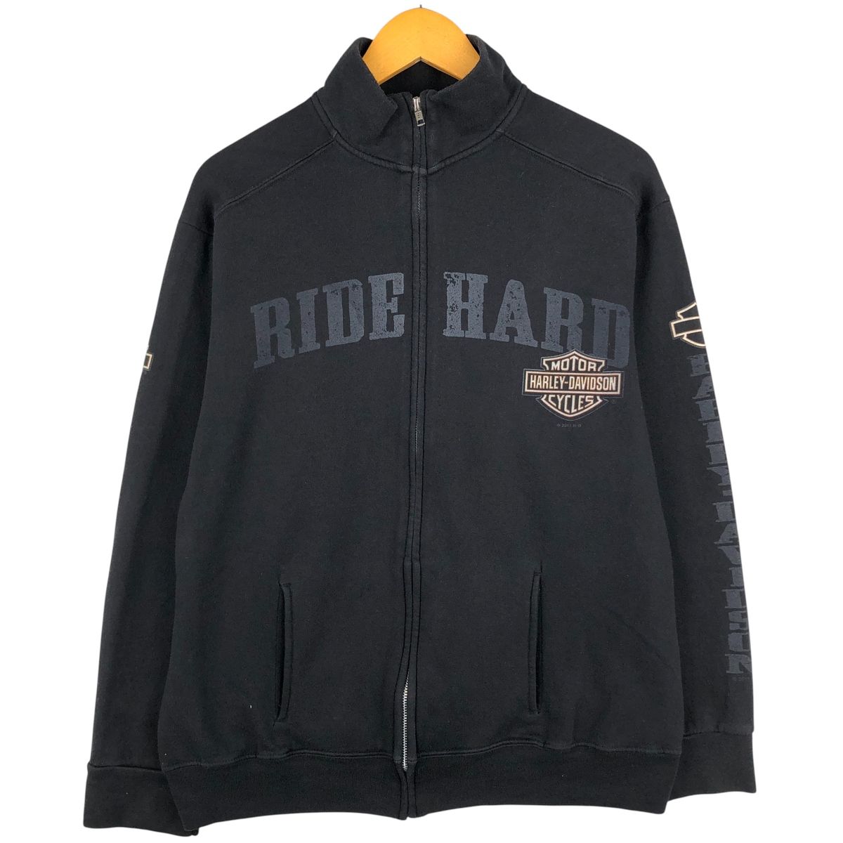 古着 ハーレーダビッドソン Harley-Davidson フルジップスウェット 