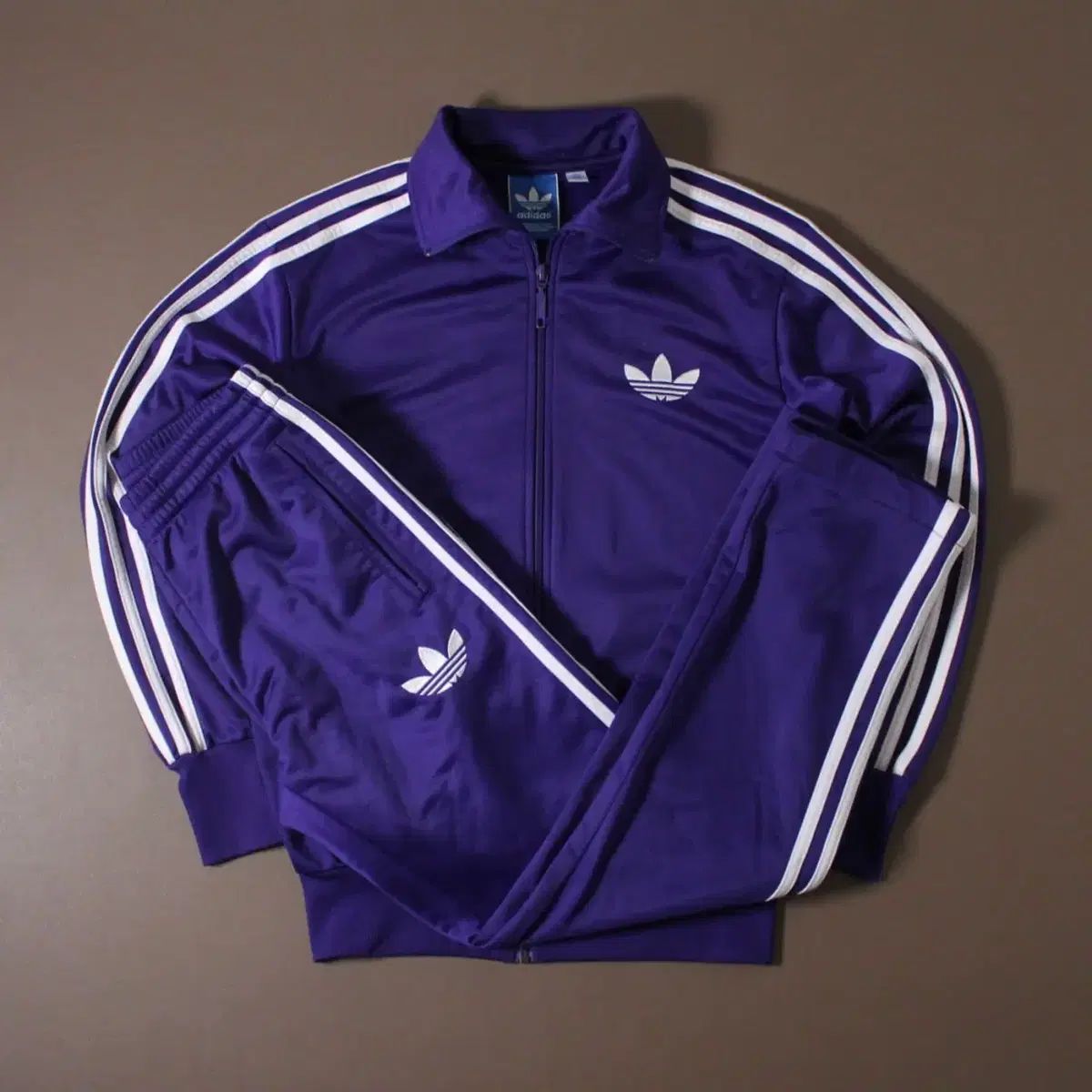 adidas セットアップ ジャージ パープル OT アディダス ファイヤーバード パープル トラックジャージ セットアップ