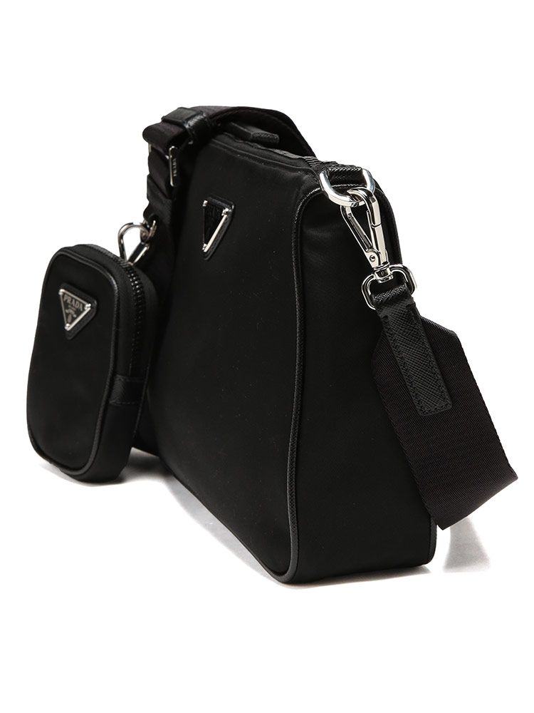 プラダ ショルダーバック PRADA カメラバック サフィアーノ 黒 