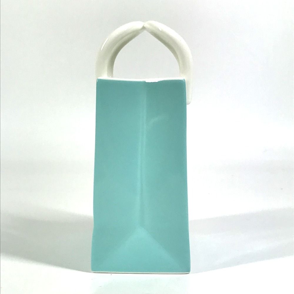 TIFFANY&Co. ティファニー 小物入れ ショッピングバッグ型 ロゴ 陶器