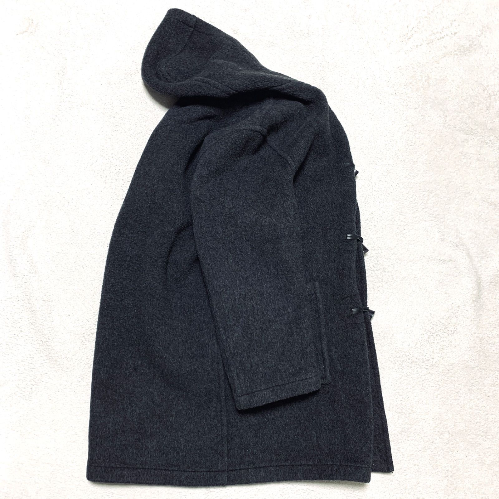 MONTGOMERY 英国製 ダッフルコート ヘリンボーン Tibbett社 USED) 90-00s MONTGOMERY BY Tibbett モンゴメリー ヘリンボーン