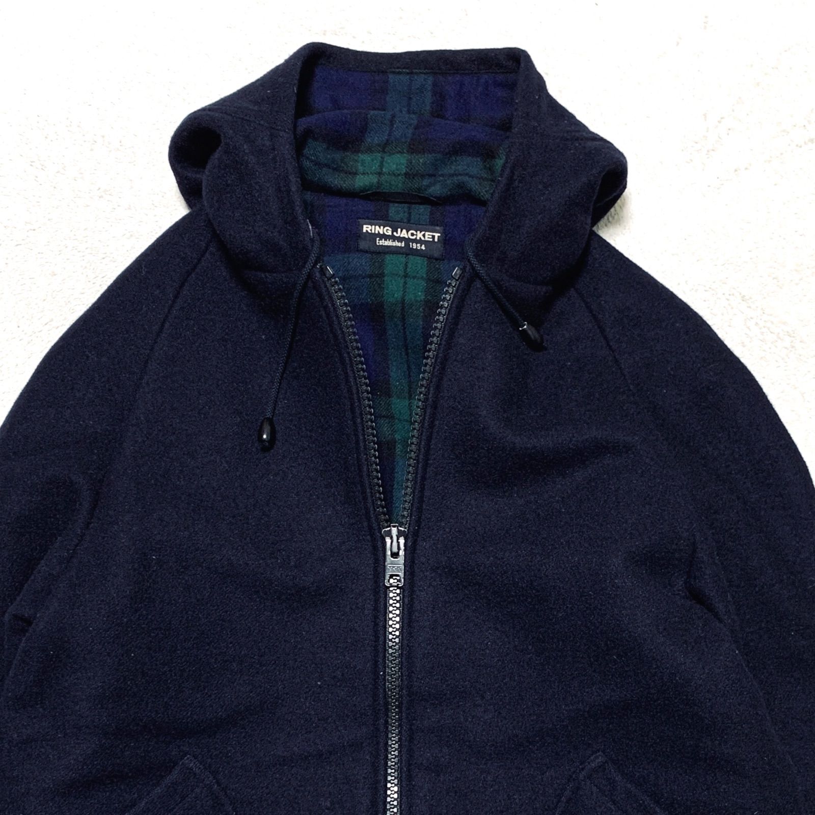 RING JACKET フーデッドジャケット フードジャケット メルトンコート 