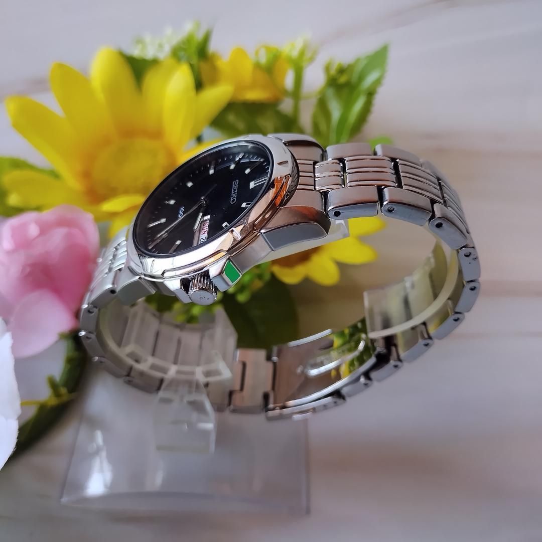 電池 セイコー デイデイト 7 N 43 0 AZ 100 M クォーツ メンズ ブラック文字盤 ブレス SEIKO QZ 稼働品 腕時計 ウォッチ W 197