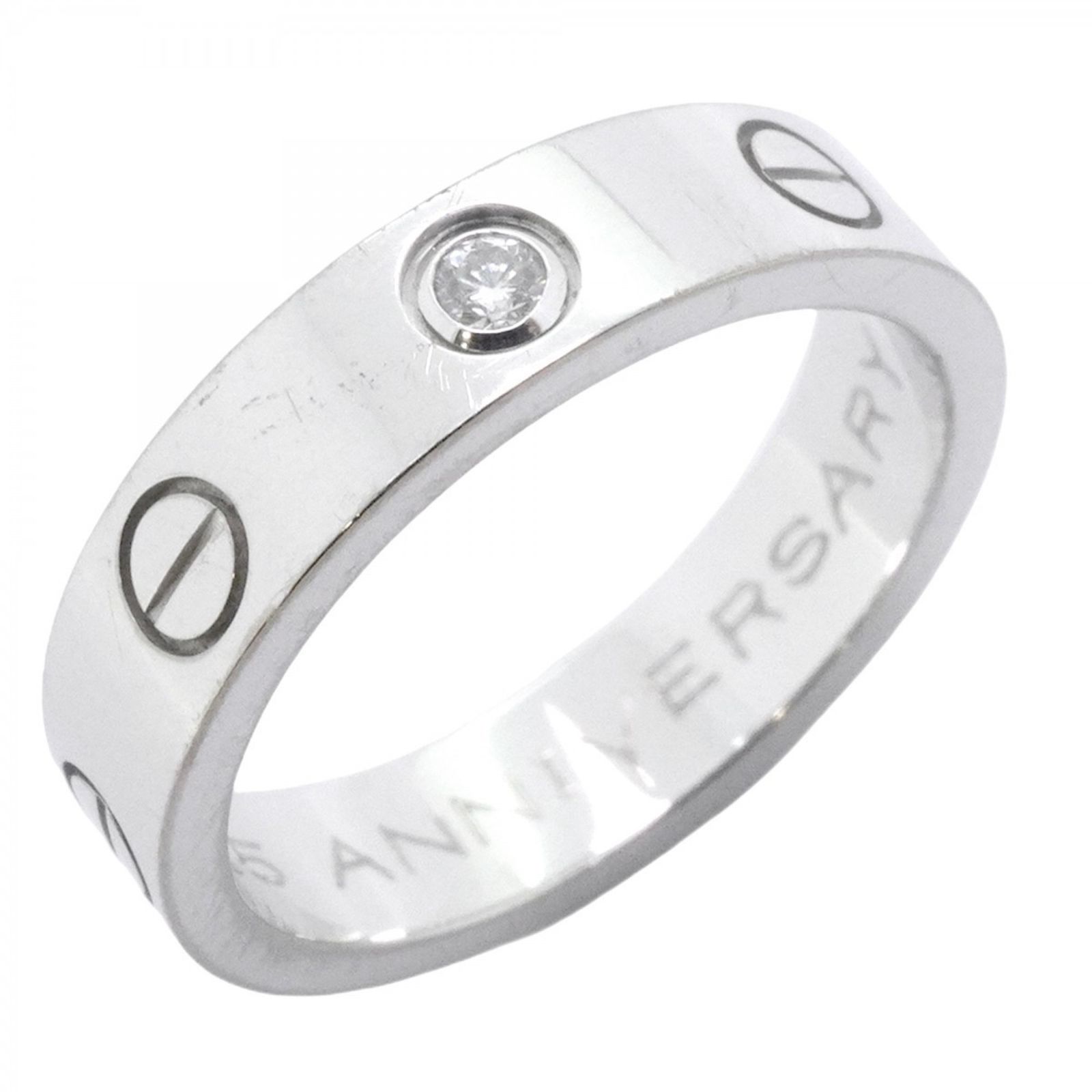 カルティエ(Cartier) カルティエ リング ミニラブ 1PD 18KWG ホワイト