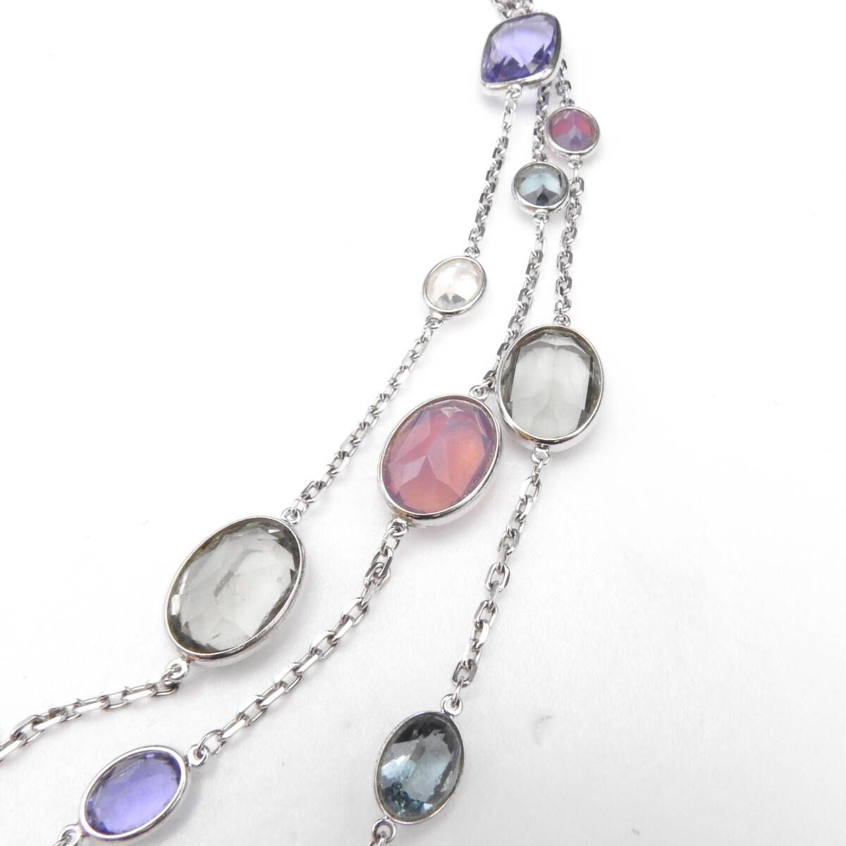 正規品】スワロフスキー Swarovski ネックレス パメラ 3連 マルチ 