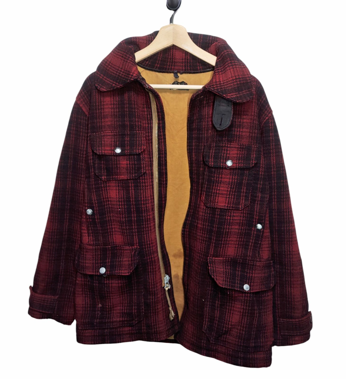 訳あり 50s Woolrich ウールリッチ チェック ハンティングウール 