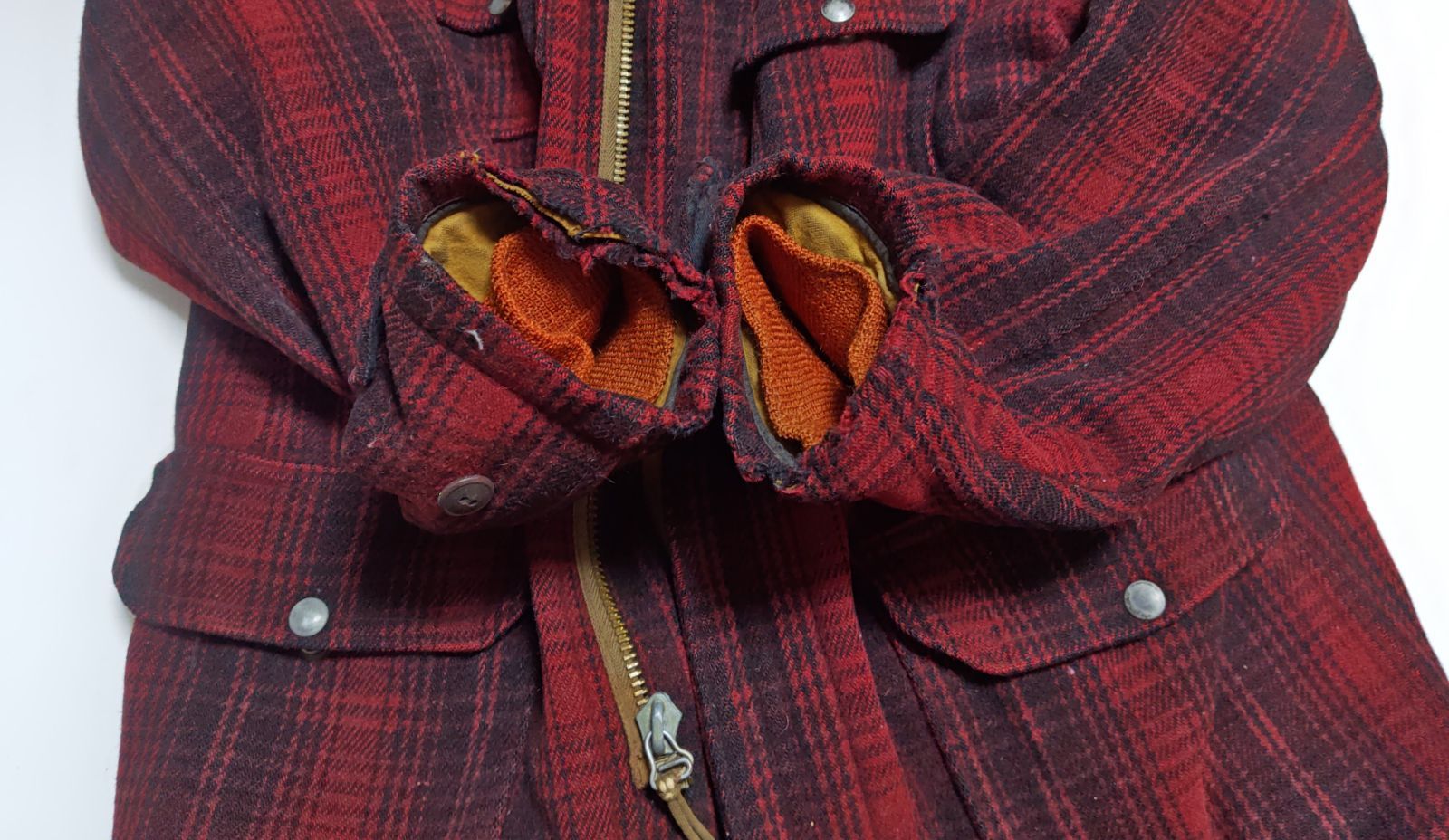 訳あり 50s Woolrich ウールリッチ チェック ハンティングウール