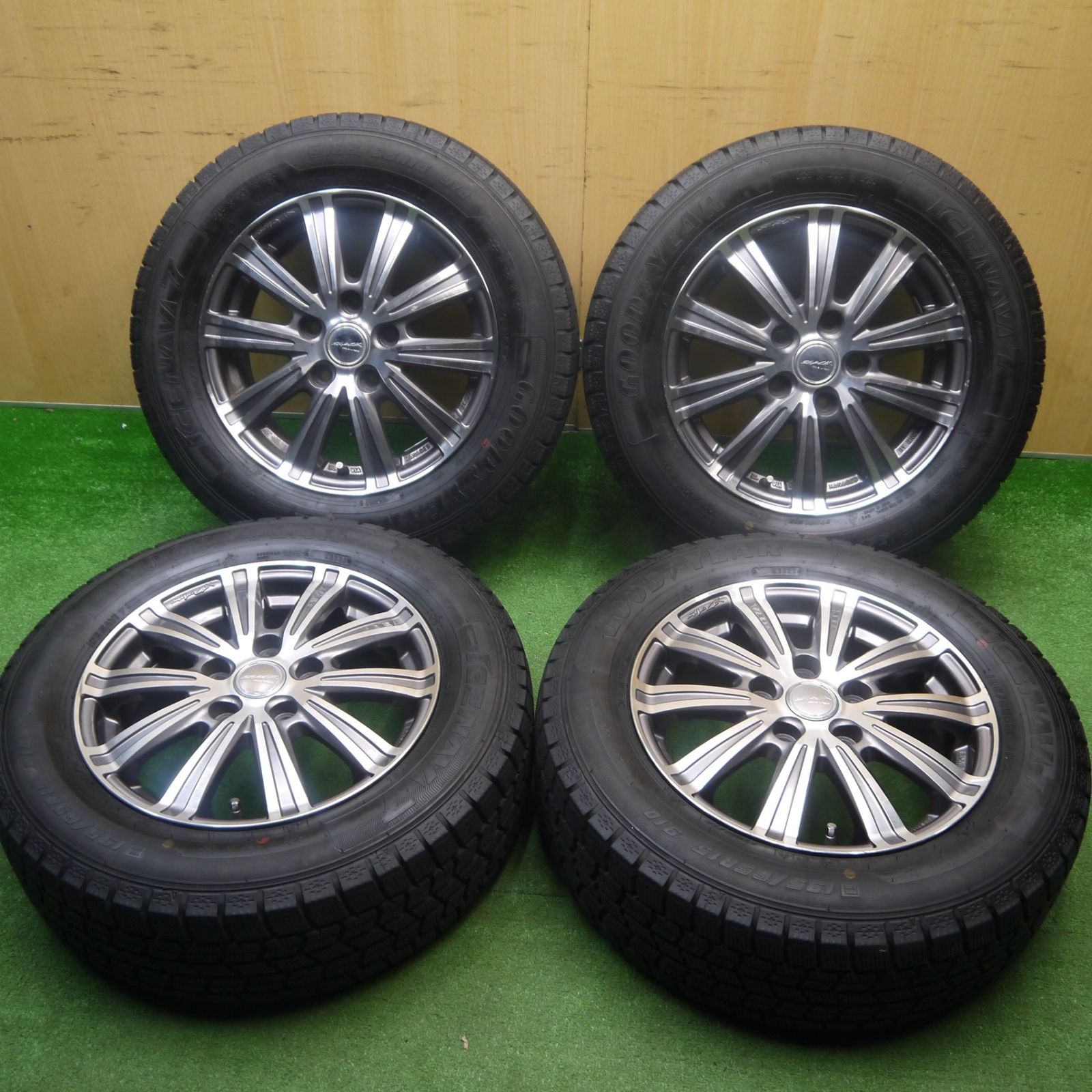 グッドイヤー ICENAVI 7 195/65R15 4本 10分溝2本と9.5分溝2本