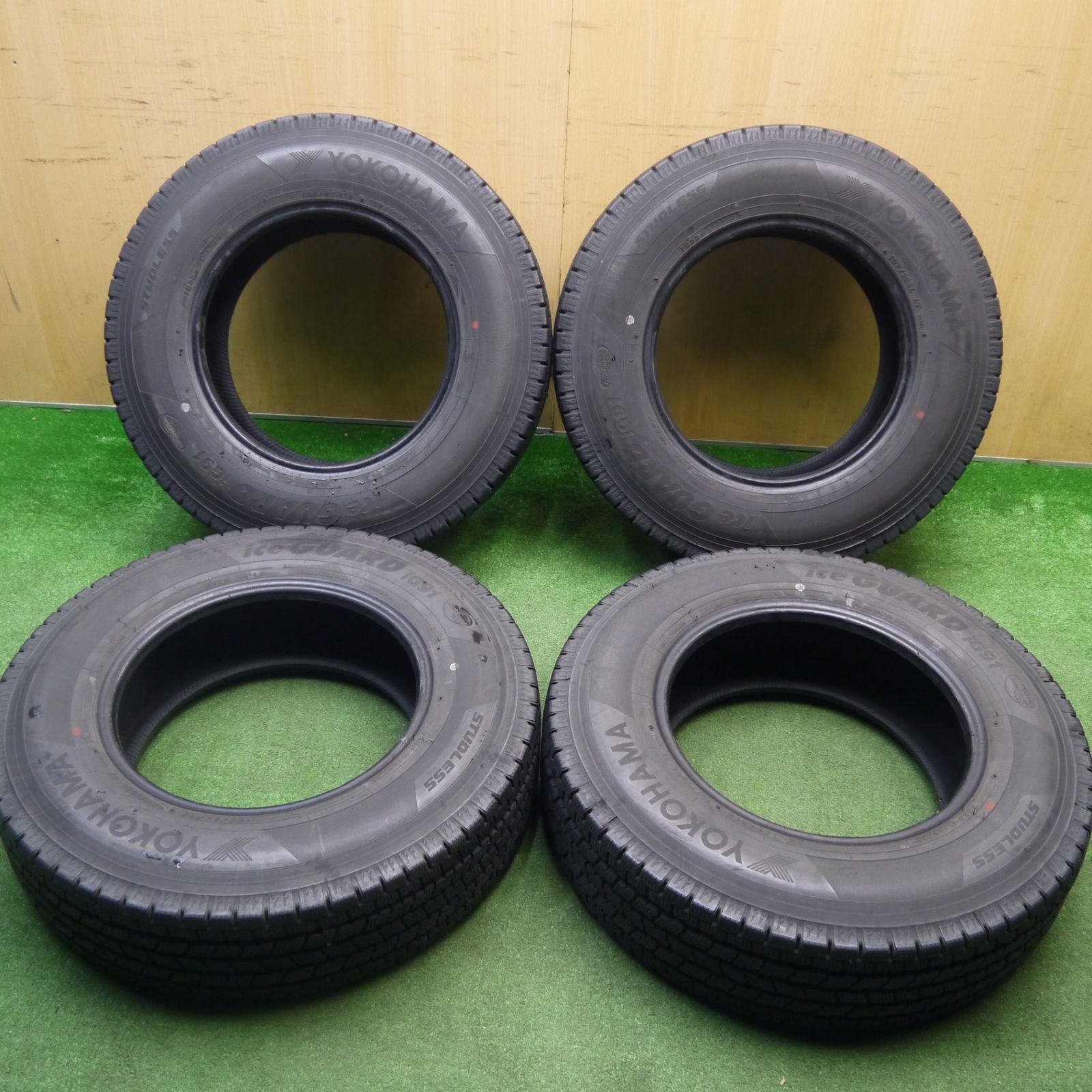 くり様用【ホイール付】ヨコハマアイスガード iG91 195/80R15 バリ溝