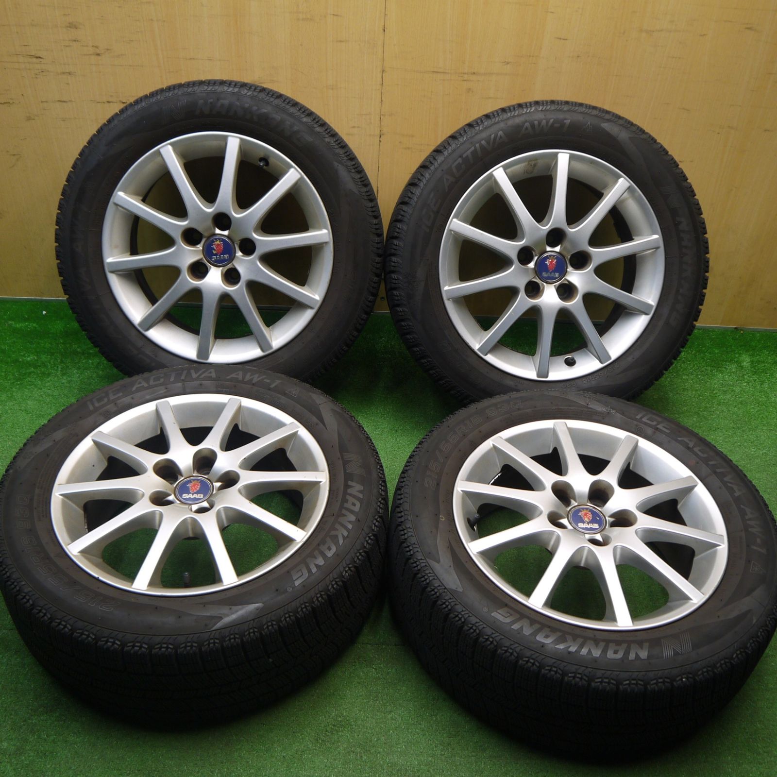 SAAB サーブ 9-3 純正 タイヤ付きホイール 16×6.5J+41 205/60R16