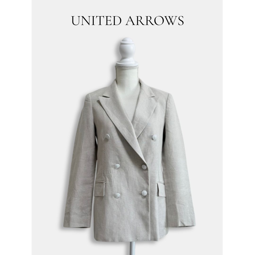 UNITED ARROWS ユナイテッドアローズ リネン ブレザー ジャケット